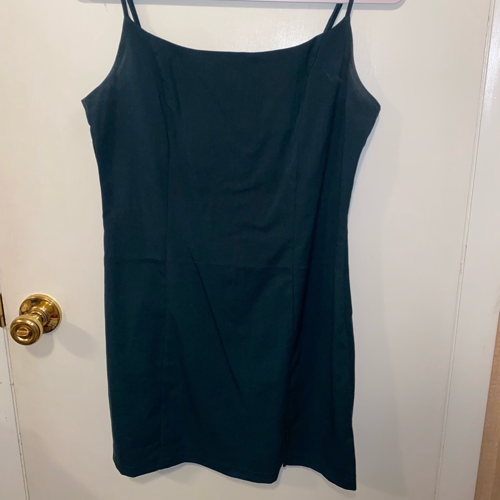 Emerald green mini dress